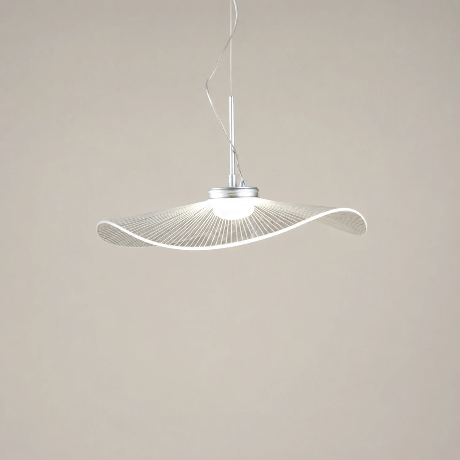 Carins Lotusform Pendelleuchte Farbtemperatur umschaltbar, ∅40/50/60cm - Lumpaz