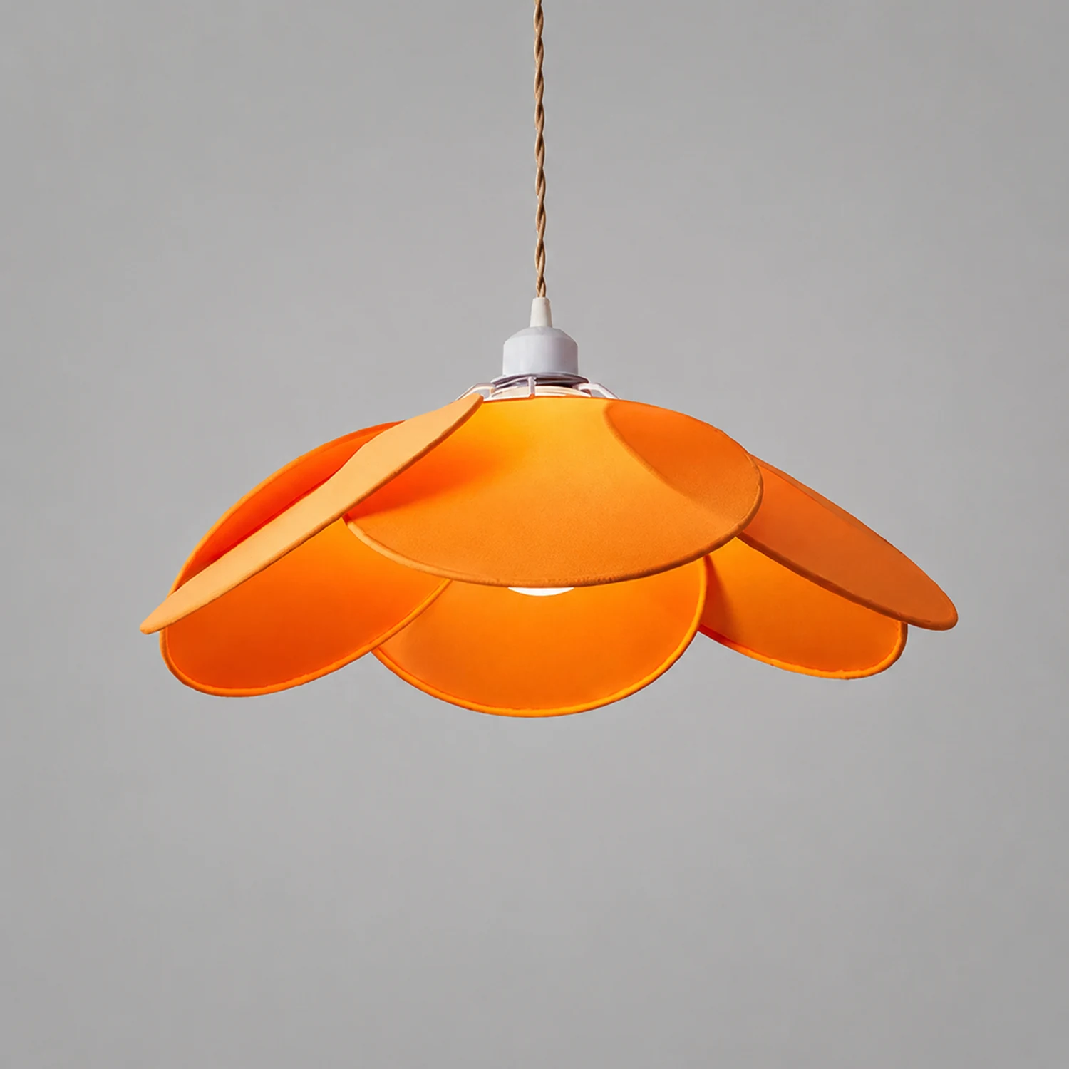 Renée Pendelleuchte 3 Farben, Metall & Tücher, ∅40/50/60cm - Lumpaz