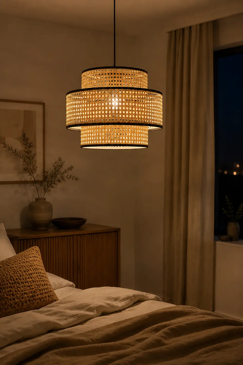 Ritta Pendelleuchte, dreilagig, ∅40/50/60cm - Lumpaz