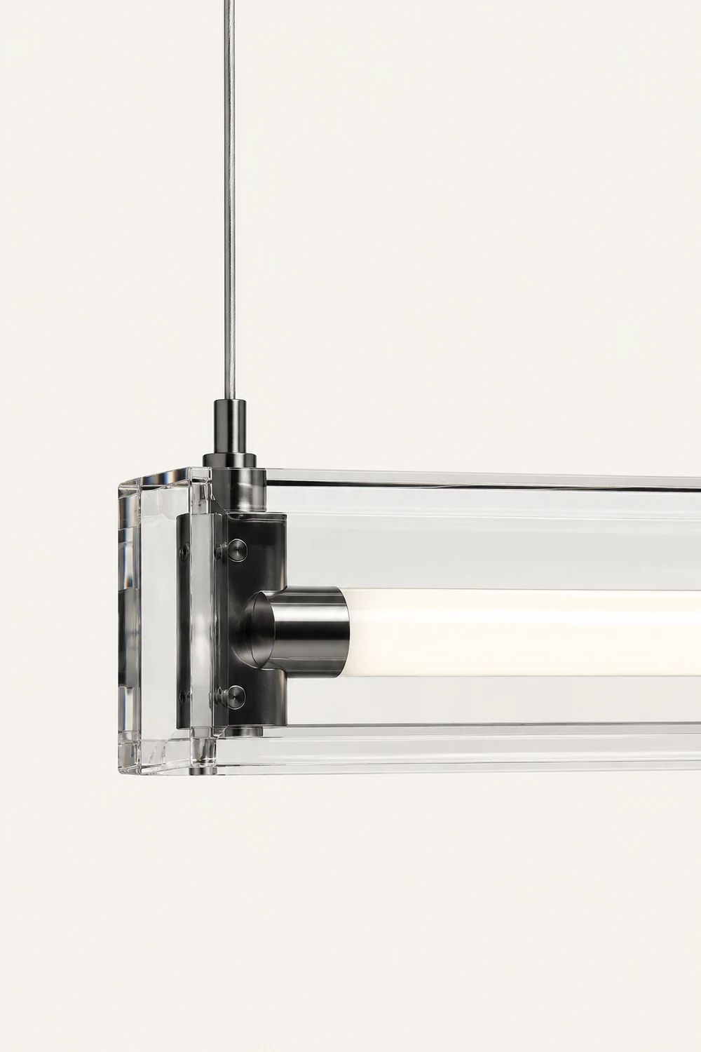 Edge Pendelleuchte, Metall+Glas, 80/100cm - Lumpaz