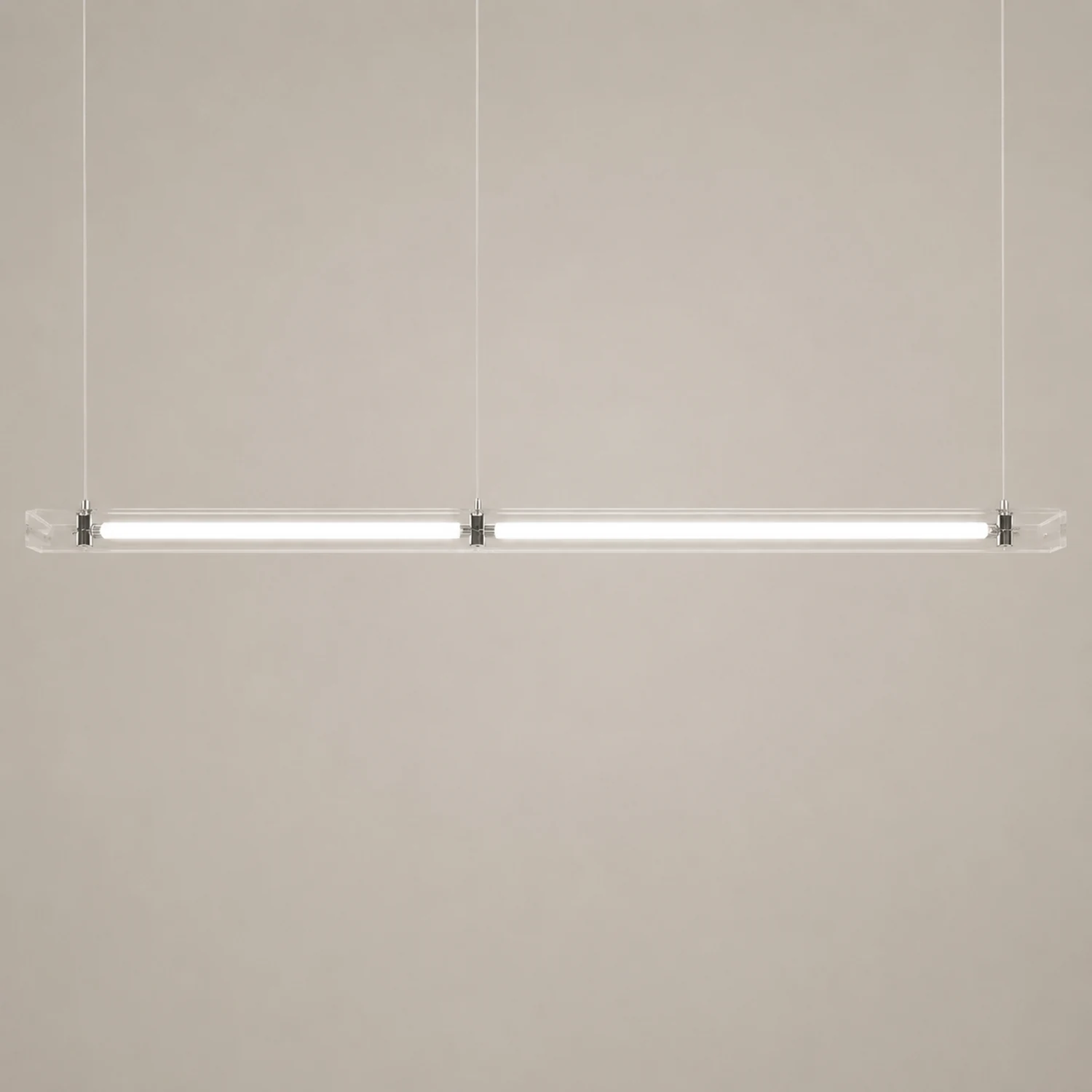 Edge Pendelleuchte, Metall+Glas, 80/100cm - Lumpaz