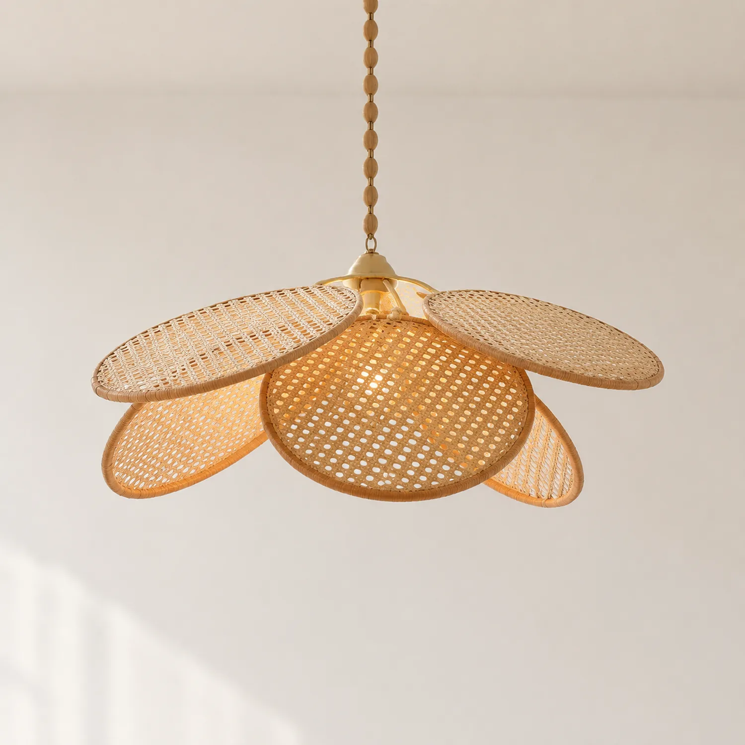 Ritta Pendelleuchte, Rattan & Weidengeflecht, S/L - Lumpaz