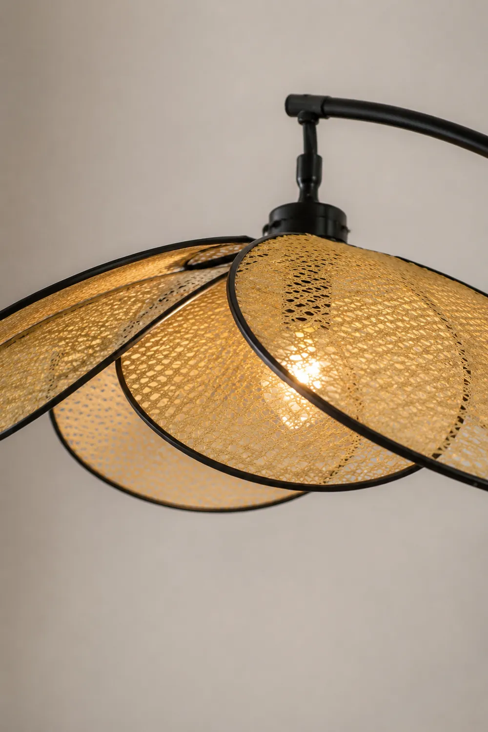 Ritta Stehlampe, Rattan & Weidengeflecht - Lumpaz