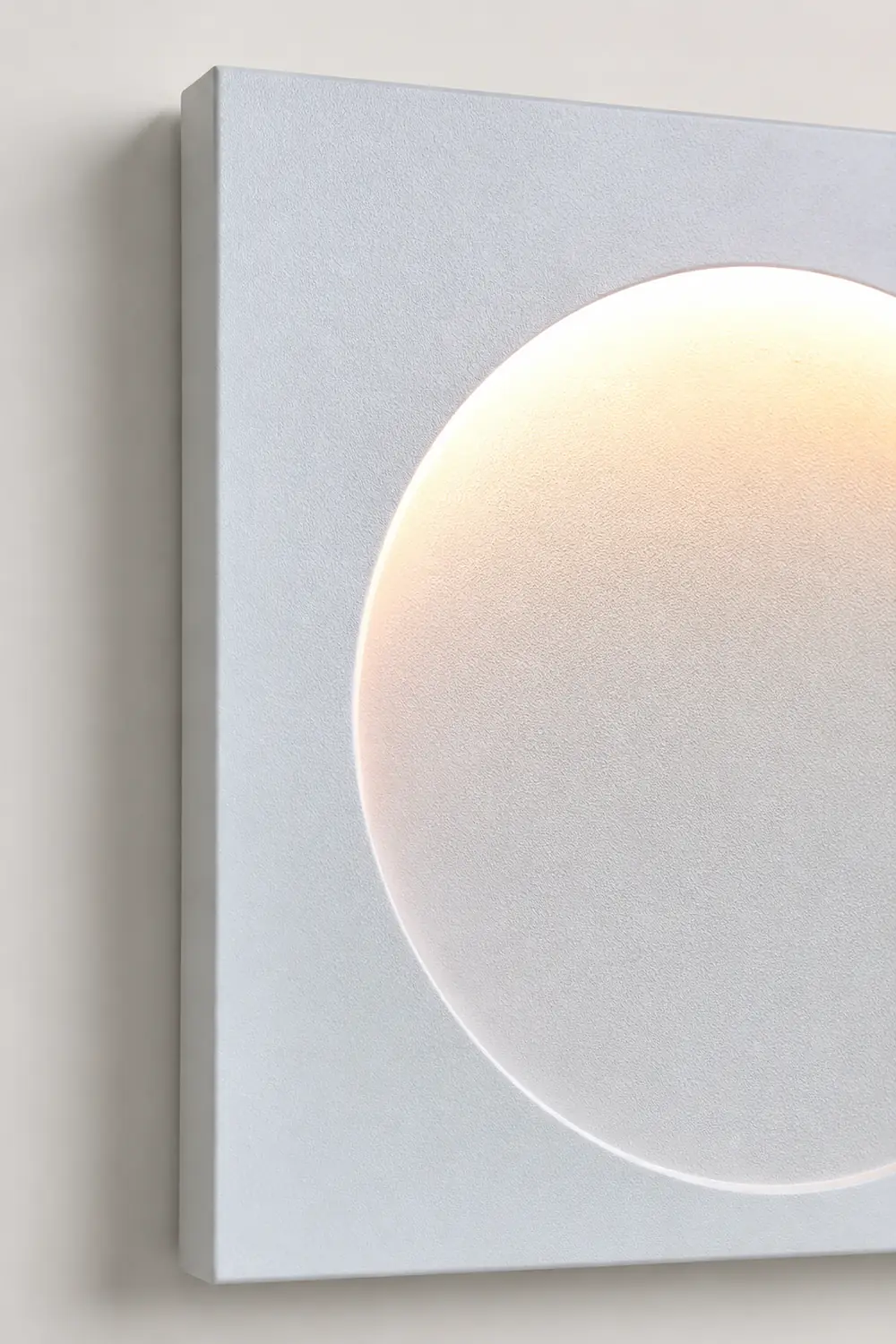 Elif Mond Wandlampe Fernbedienung Dimmbar, 30/40/50cm - Lumpaz