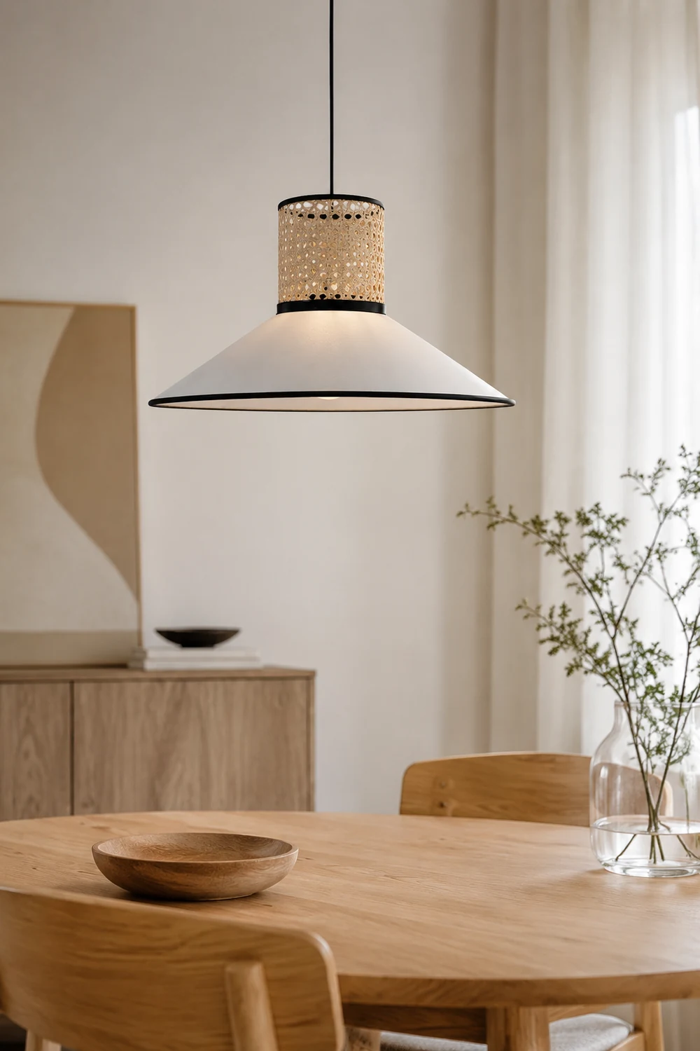 Ritta Pendelleuchte, Weiß, Durchmesser30/40/50cm - Lumpaz