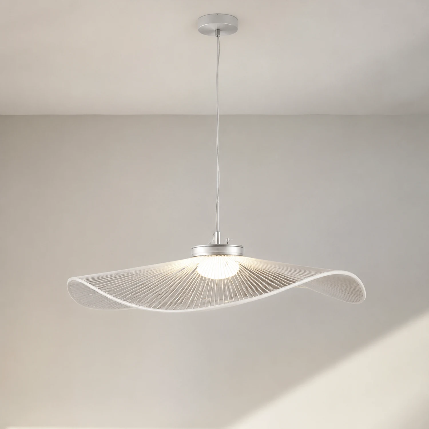 Carins Lotusform Pendelleuchte Farbtemperatur umschaltbar, ∅40/50/60cm - Lumpaz
