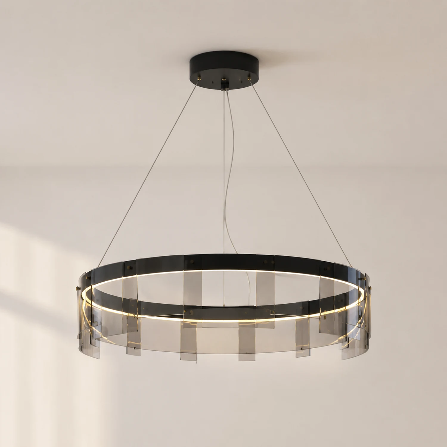 Evette Pendelleuchte Farbtemperatur umschaltbar, ∅60/80/100cm - Lumpaz