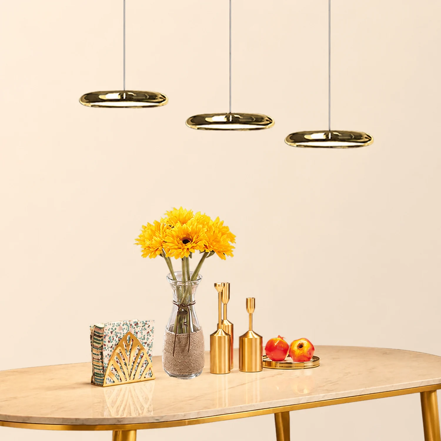 Welsh Cluster Pendelleuchte Farbtemperatur umschaltbar, 1/3 Kopf 3 Farbe - Lumpaz