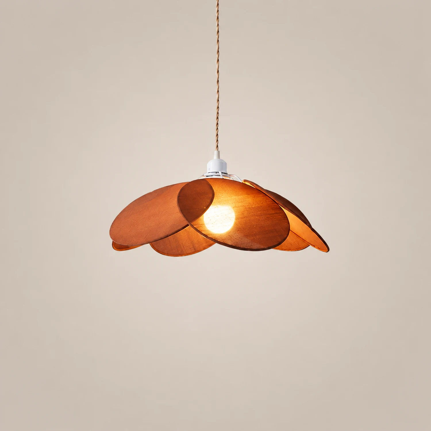 Renée Pendelleuchte 3 Farben, Metall & Tücher, ∅40/50/60cm - Lumpaz