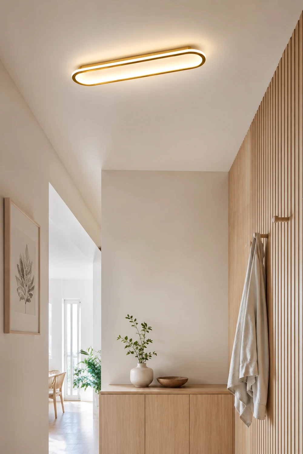 Quinn Deckenleuchte Rechteckig 2 Farbe, 40/60/80/100cm - Lumpaz