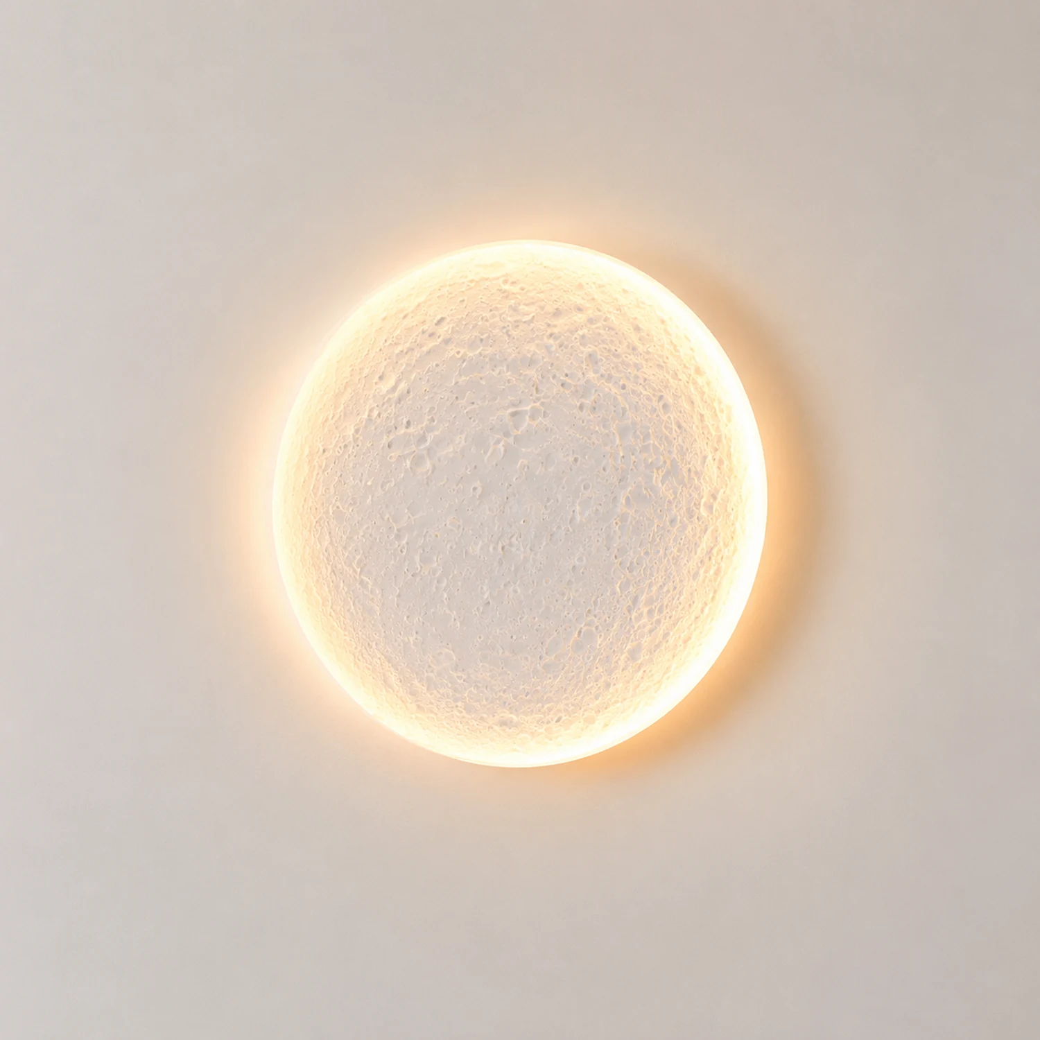 Elif Mond Wandmalerei Lampe Fernbedienung Dimmbar, 2 Stil - Lumpaz