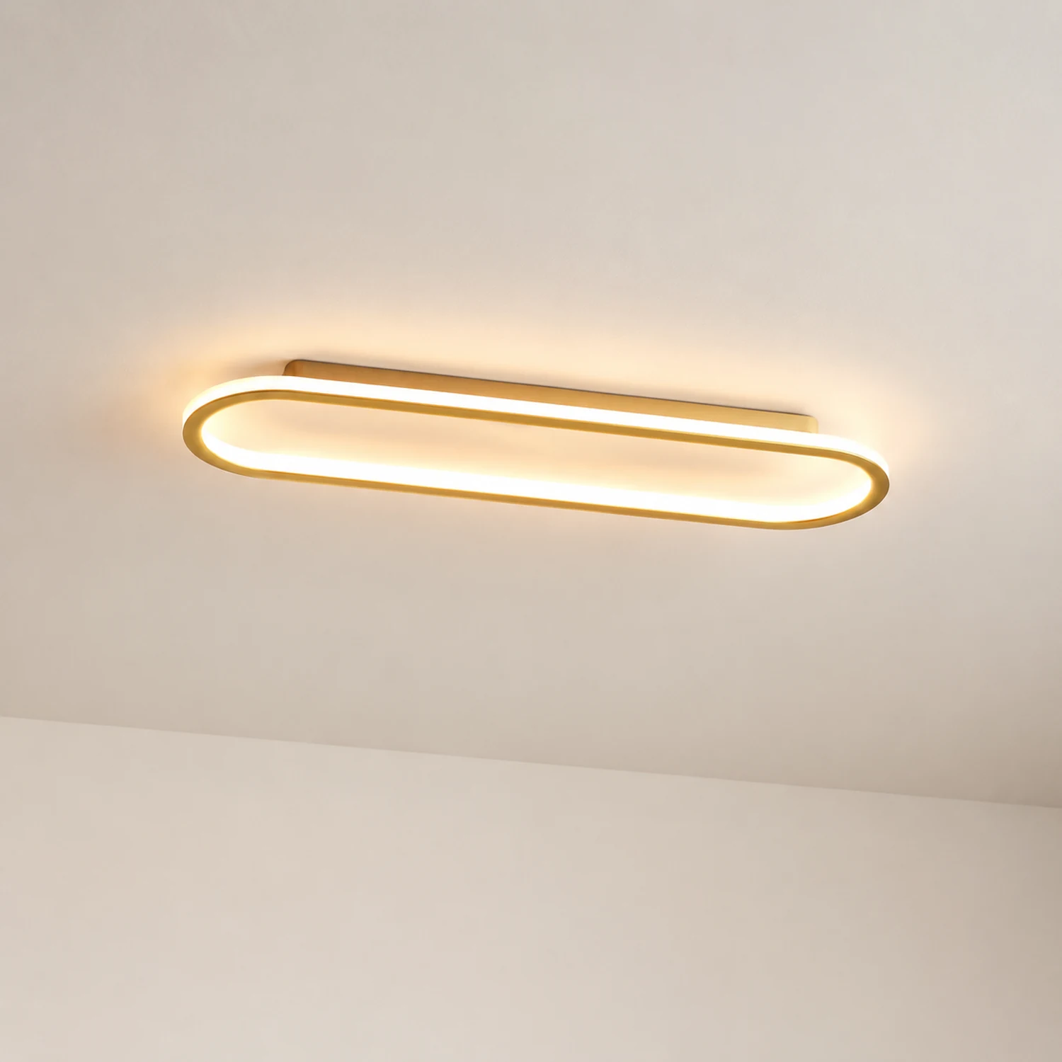 Quinn Deckenleuchte Rechteckig 2 Farbe, 40/60/80/100cm - Lumpaz