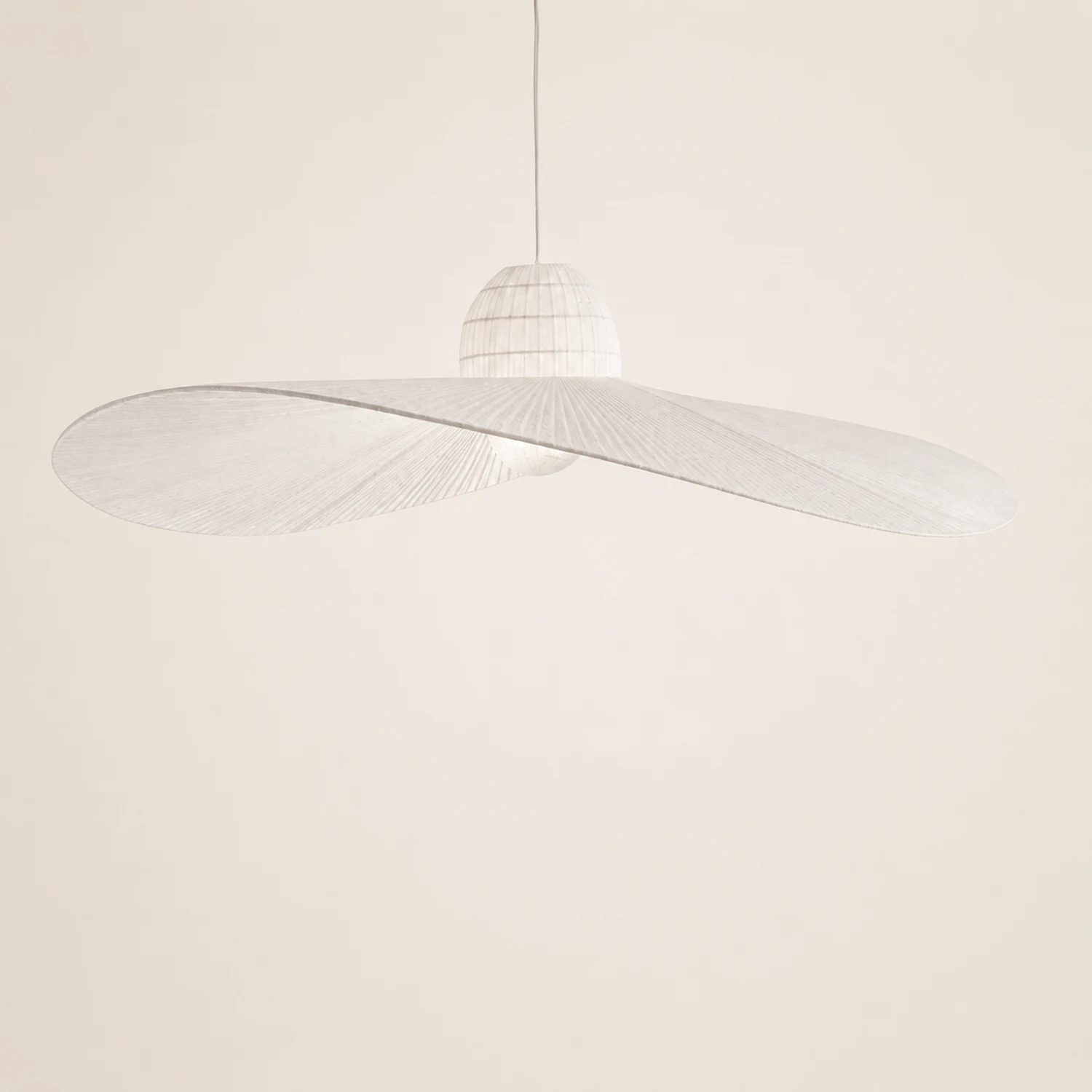 Renée Pendelleuchte 2 Farbe, Stoffe, ∅60/80cm - Lumpaz