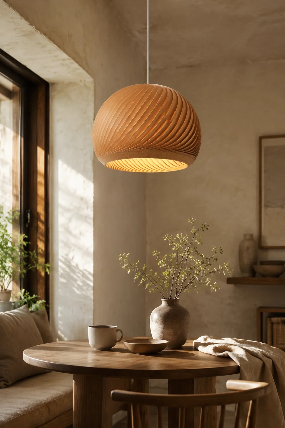 Ozawa Holz Pendelleuchte 2 Farbe, ∅40/50cm - Lumpaz