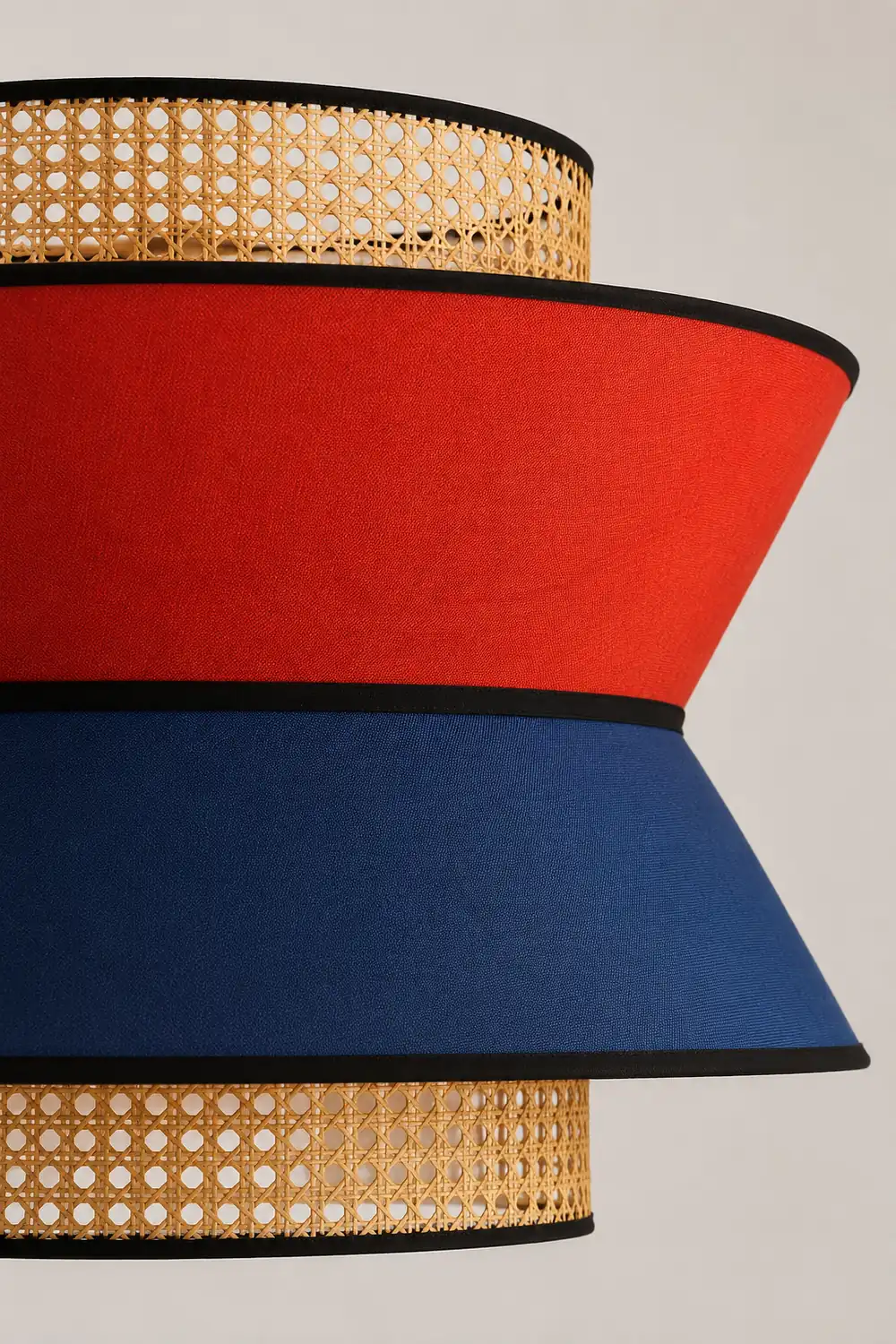 Ritta Pendelleuchte, Orange & Dunkelblau, ∅35/45cm - Lumpaz