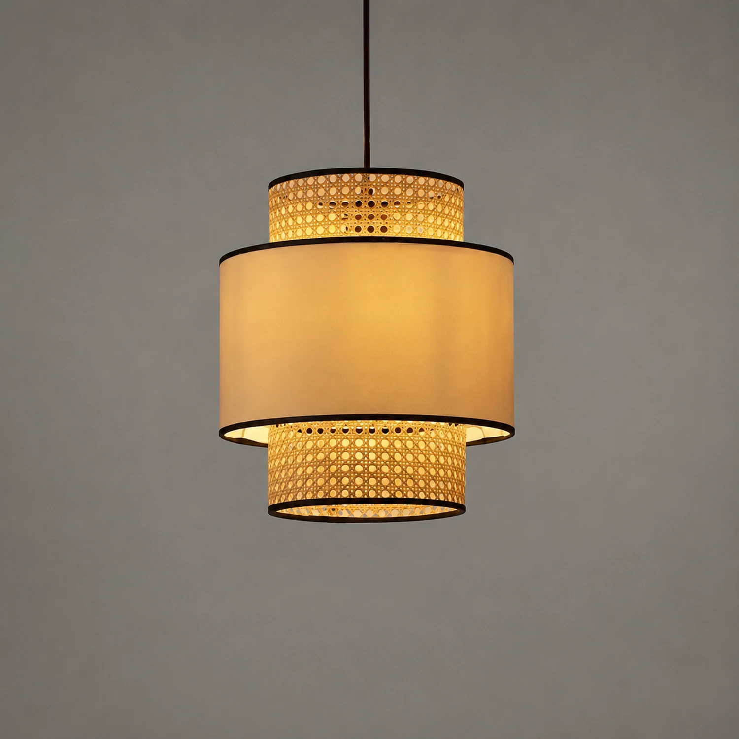 Ritta Pendelleuchte, Beige, ∅30/40/50cm - Lumpaz