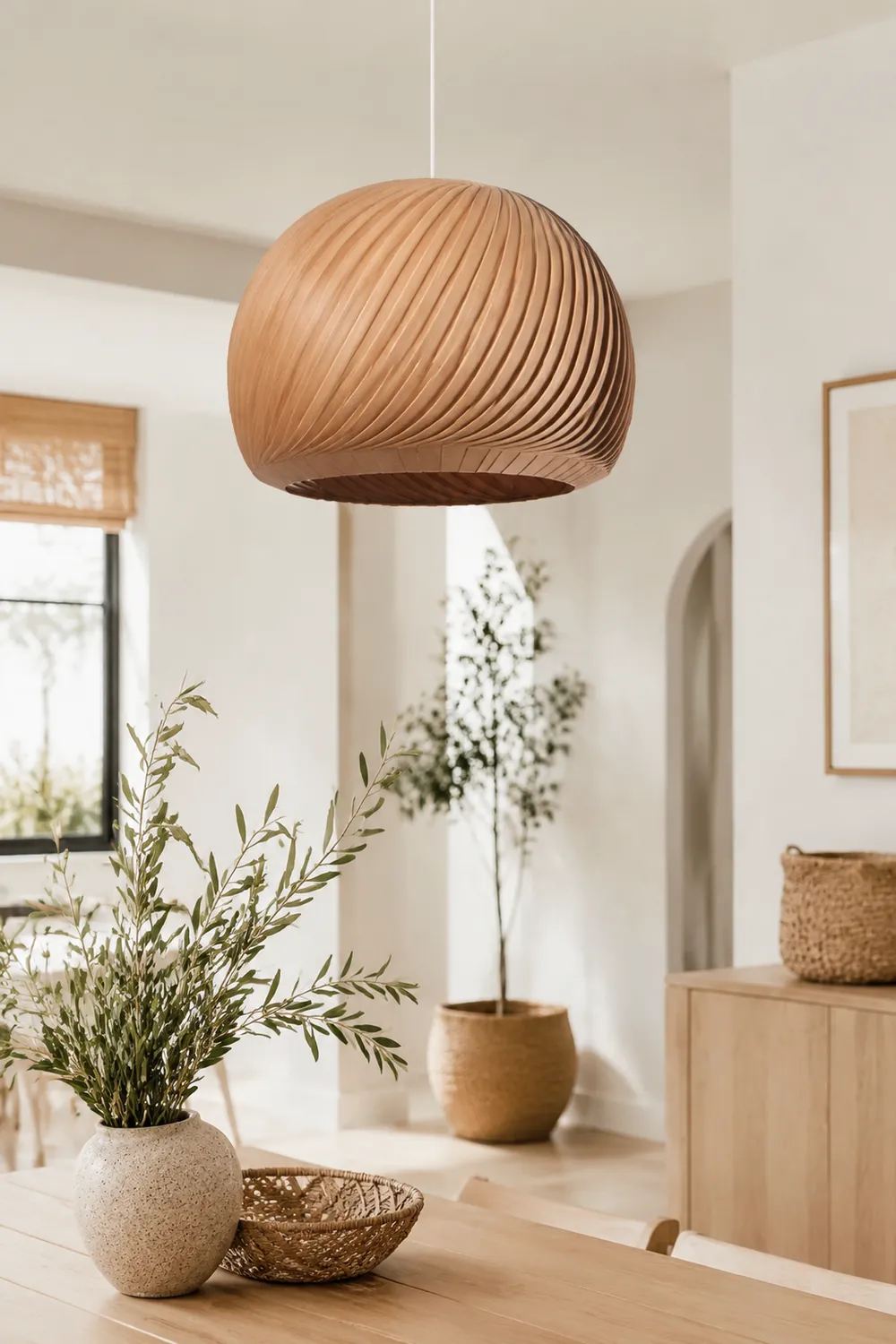 Ozawa Holz Pendelleuchte 2 Farbe, ∅40/50cm - Lumpaz