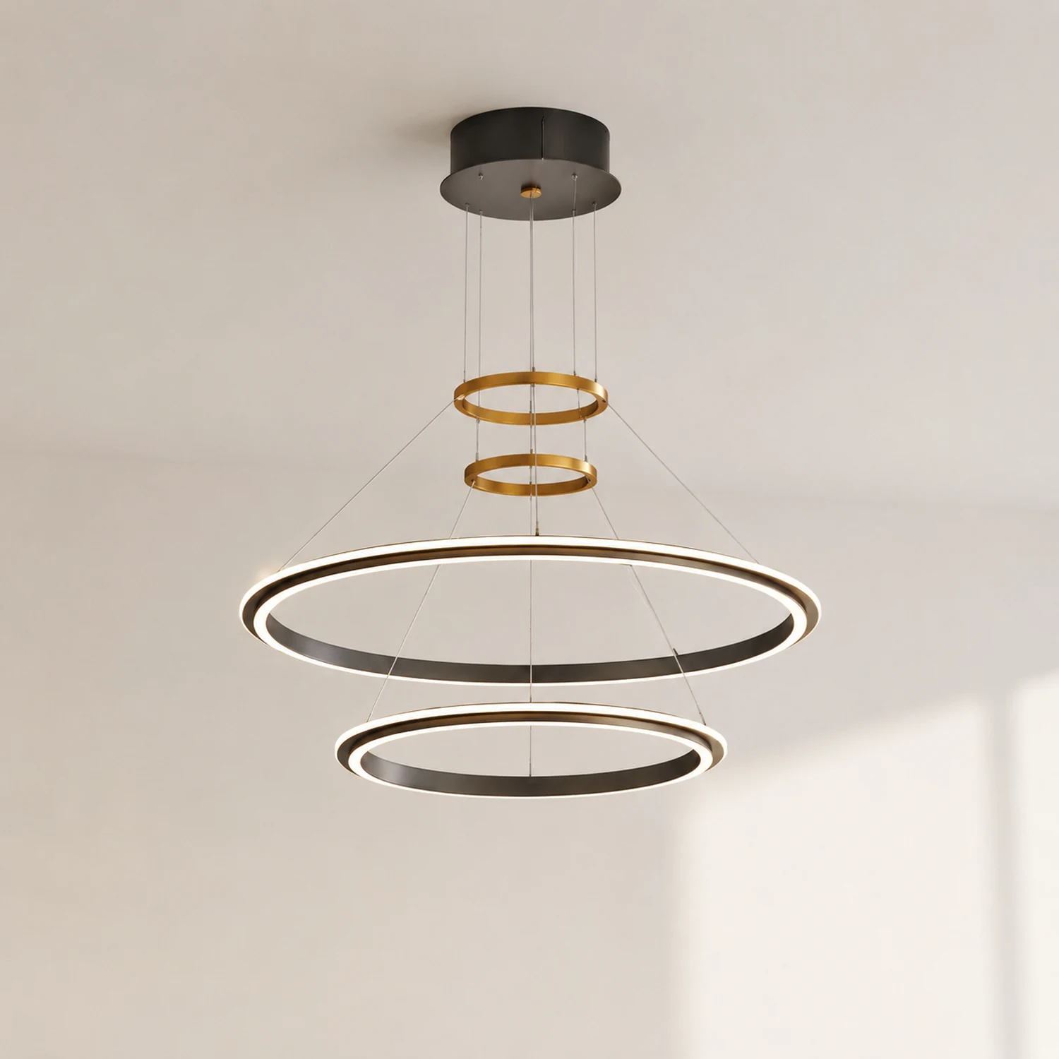 Arisha Pendelleuchte Fernbedienung Dimmbar, 1/2/3 Ring - Lumpaz