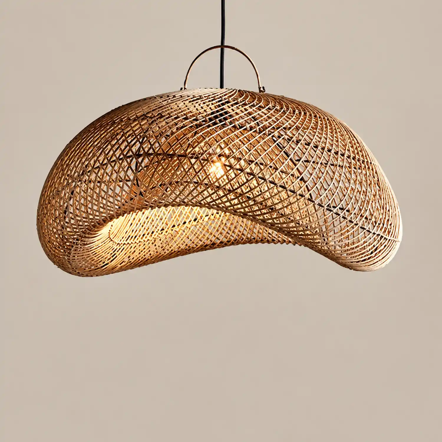 Muto Pendelleuchte, Rattan, ∅50/60/80cm - Lumpaz