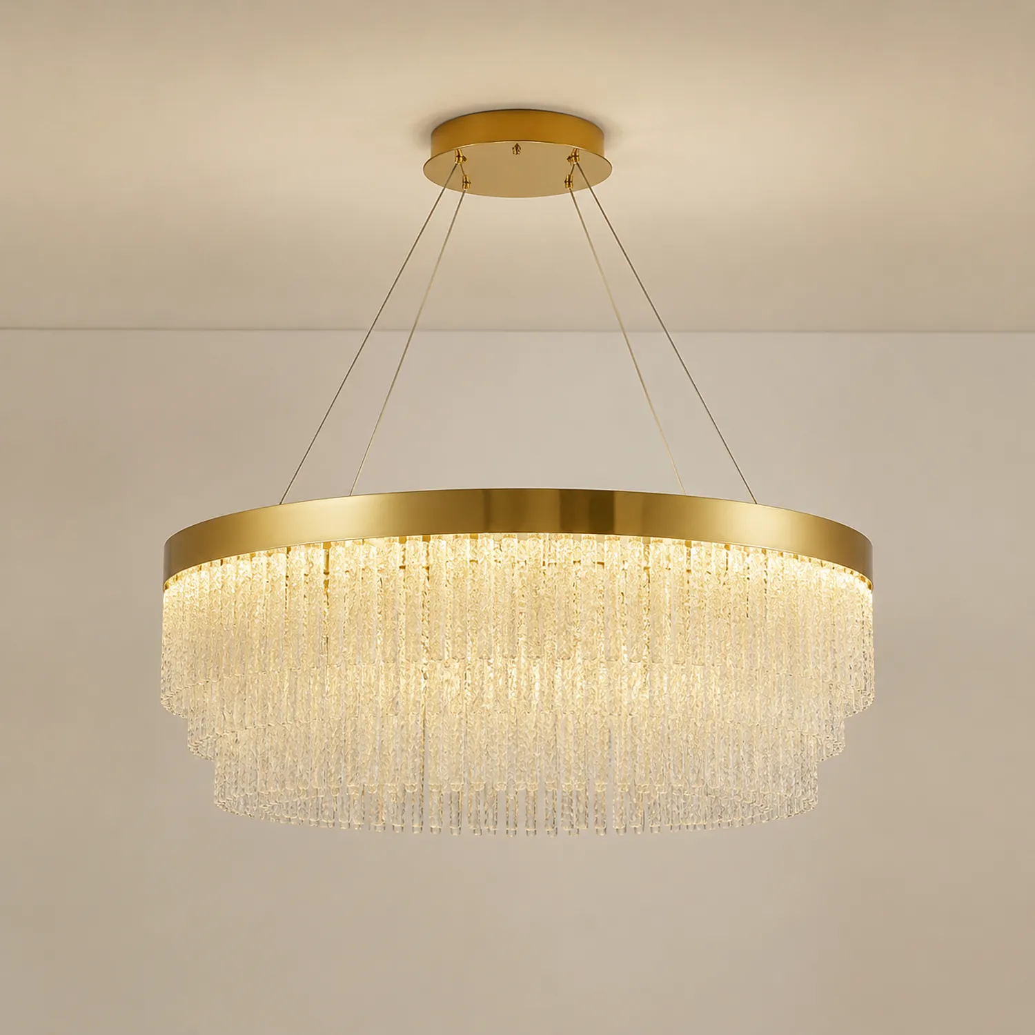 Colon Quasten Pendelleuchte Farbtemperatur umschaltbar, ∅40/60/80/100cm - Lumpaz
