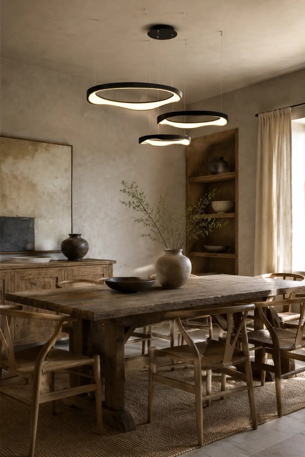 Arisha Pendelleuchte Farbtemperatur umschaltbar, 1/2/3 Ring - Lumpaz