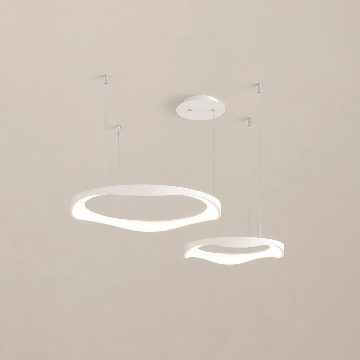Arisha Pendelleuchte Farbtemperatur umschaltbar, 1/2/3 Ring - Lumpaz