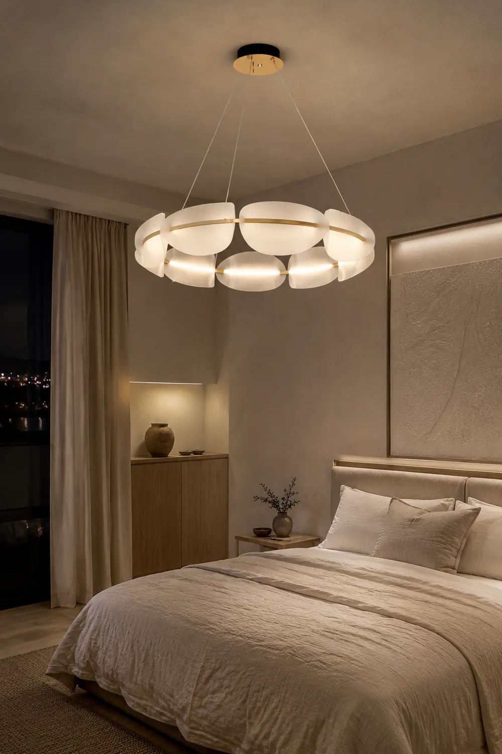 Bella Pendelleuchte Farbtemperatur schaltbar, ∅60/80cm - Lumpaz