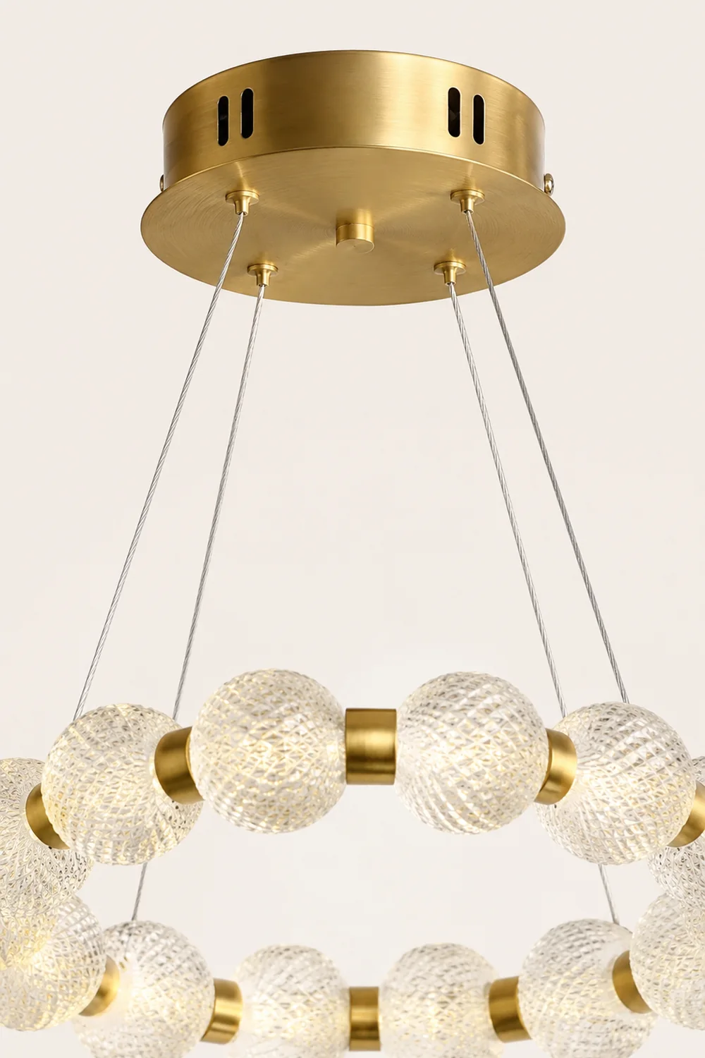 Hailie Pendelleuchte Ring, 62/82/102cm - Lumpaz
