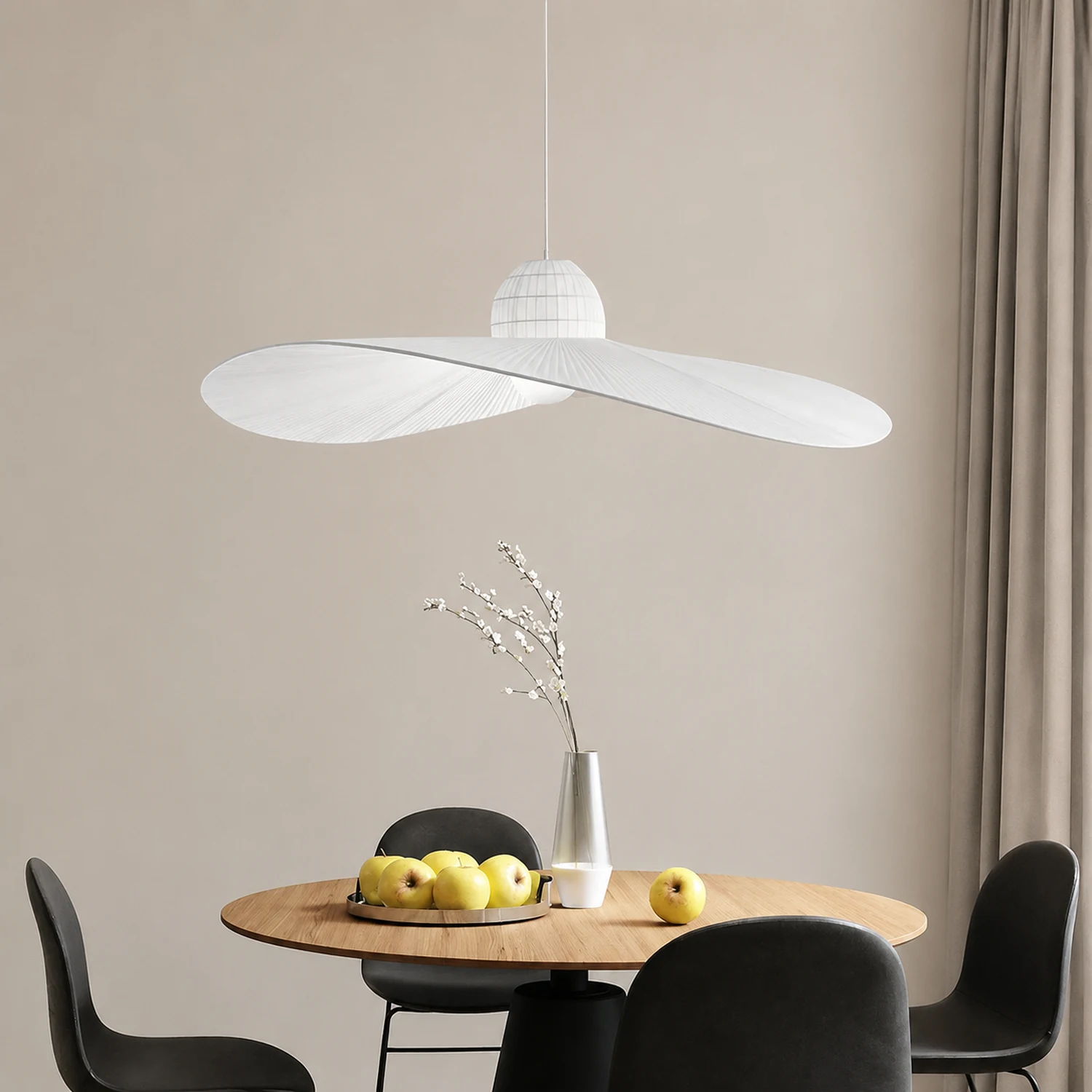 Renée Pendelleuchte 2 Farbe, Stoffe, ∅60/80cm - Lumpaz