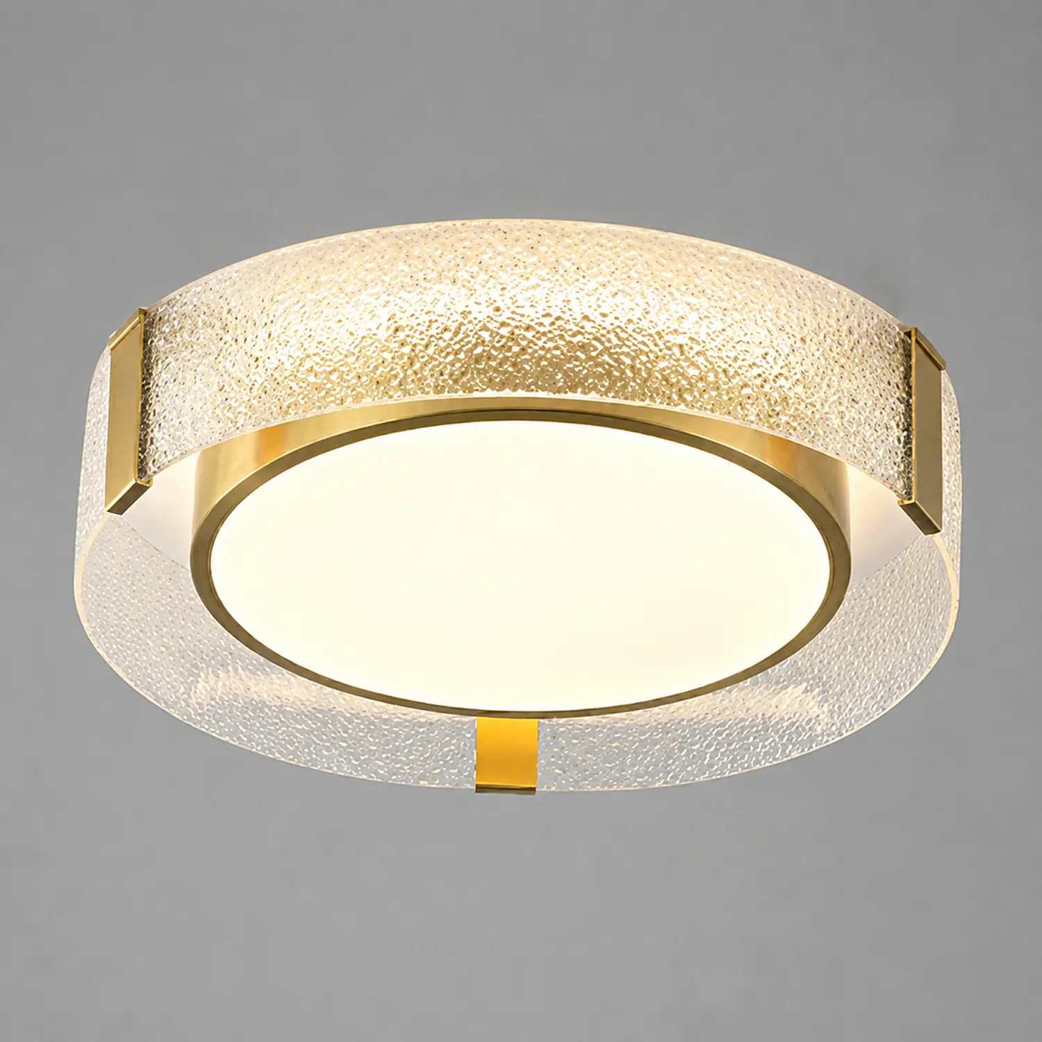 Quinn Deckenleuchte, Kupfer & Glas, ∅40/50/60cm - Lumpaz