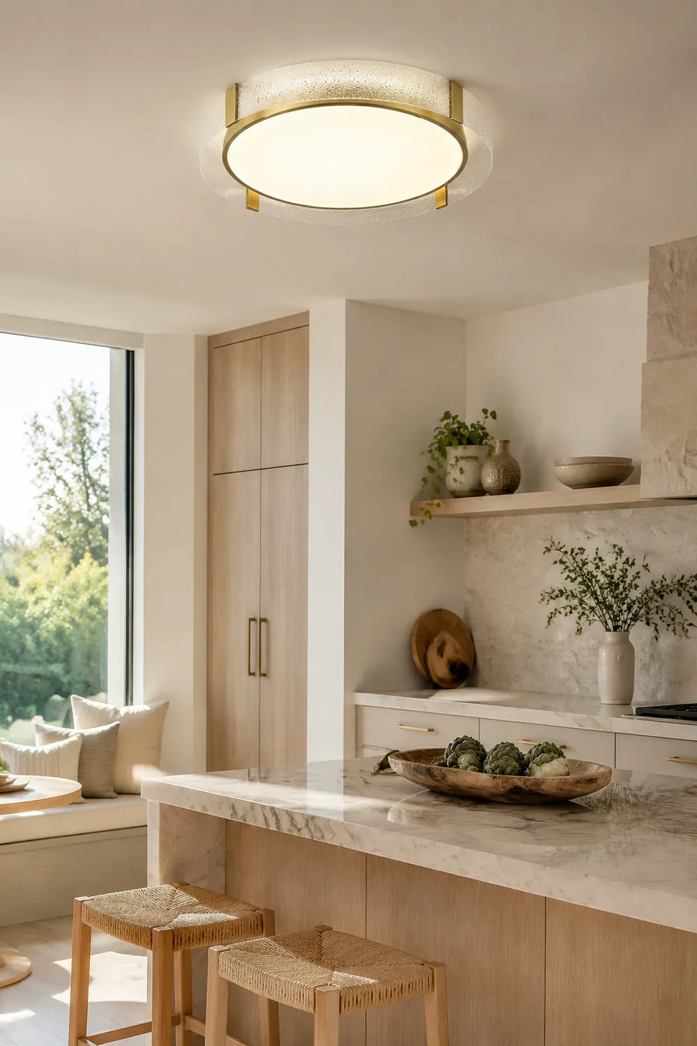 Quinn Deckenleuchte, Kupfer & Glas, ∅40/50/60cm - Lumpaz