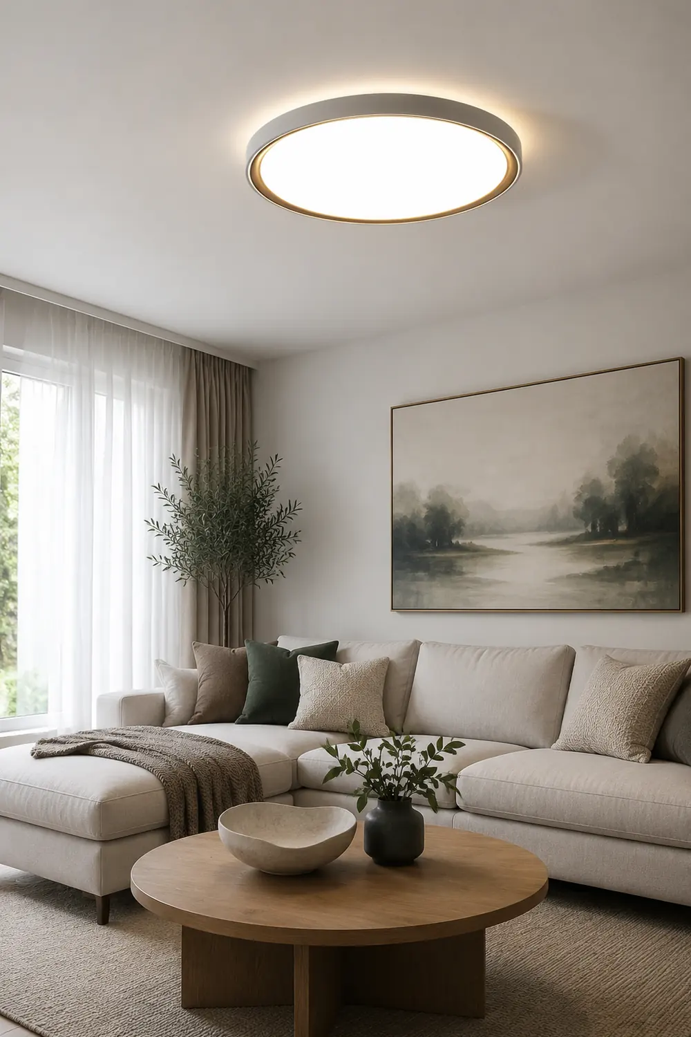 Quinn Deckenleuchte Farbtemperatur umschaltbar, 2 Stil - Lumpaz