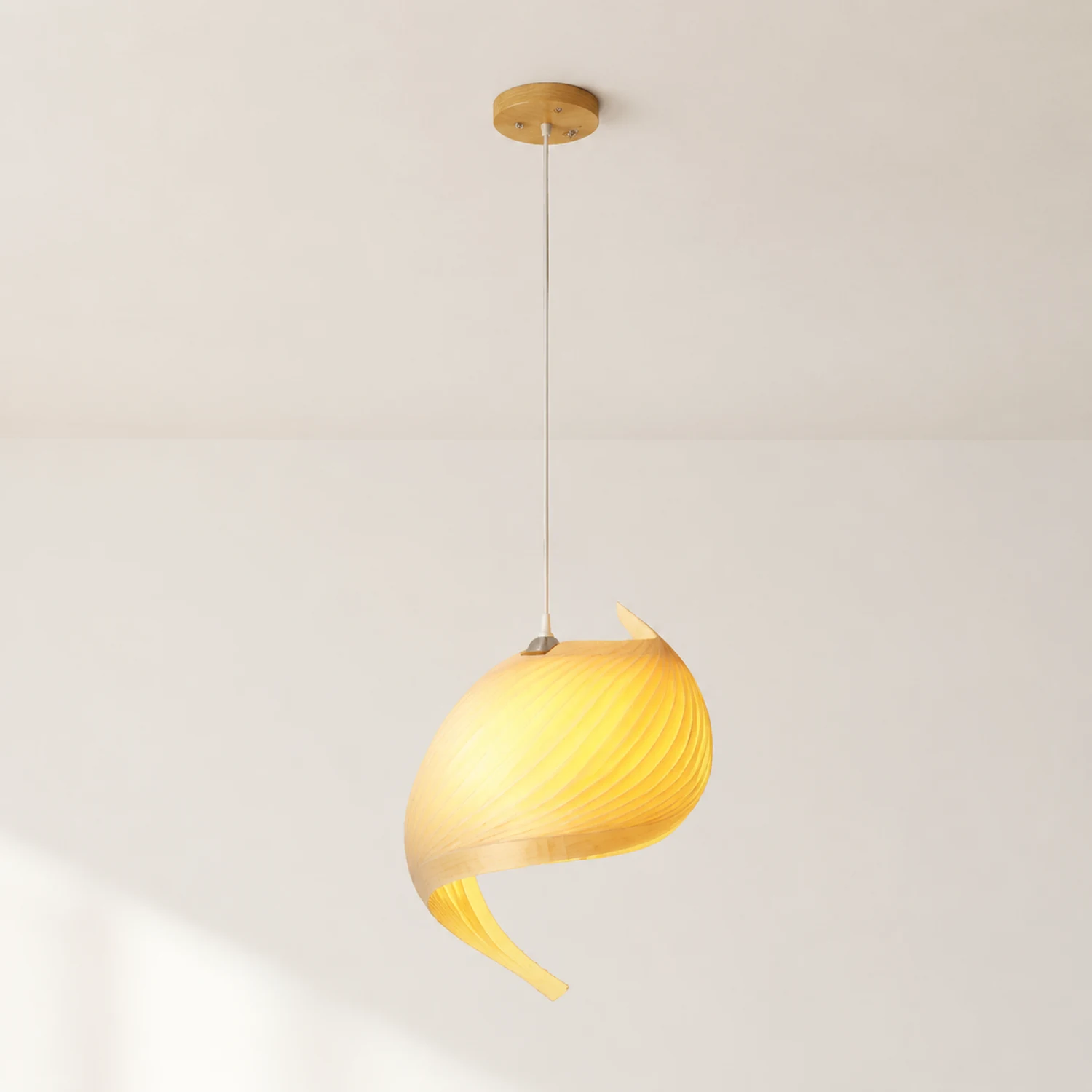 Ozawa Pendelleuchte, Holz - Lumpaz