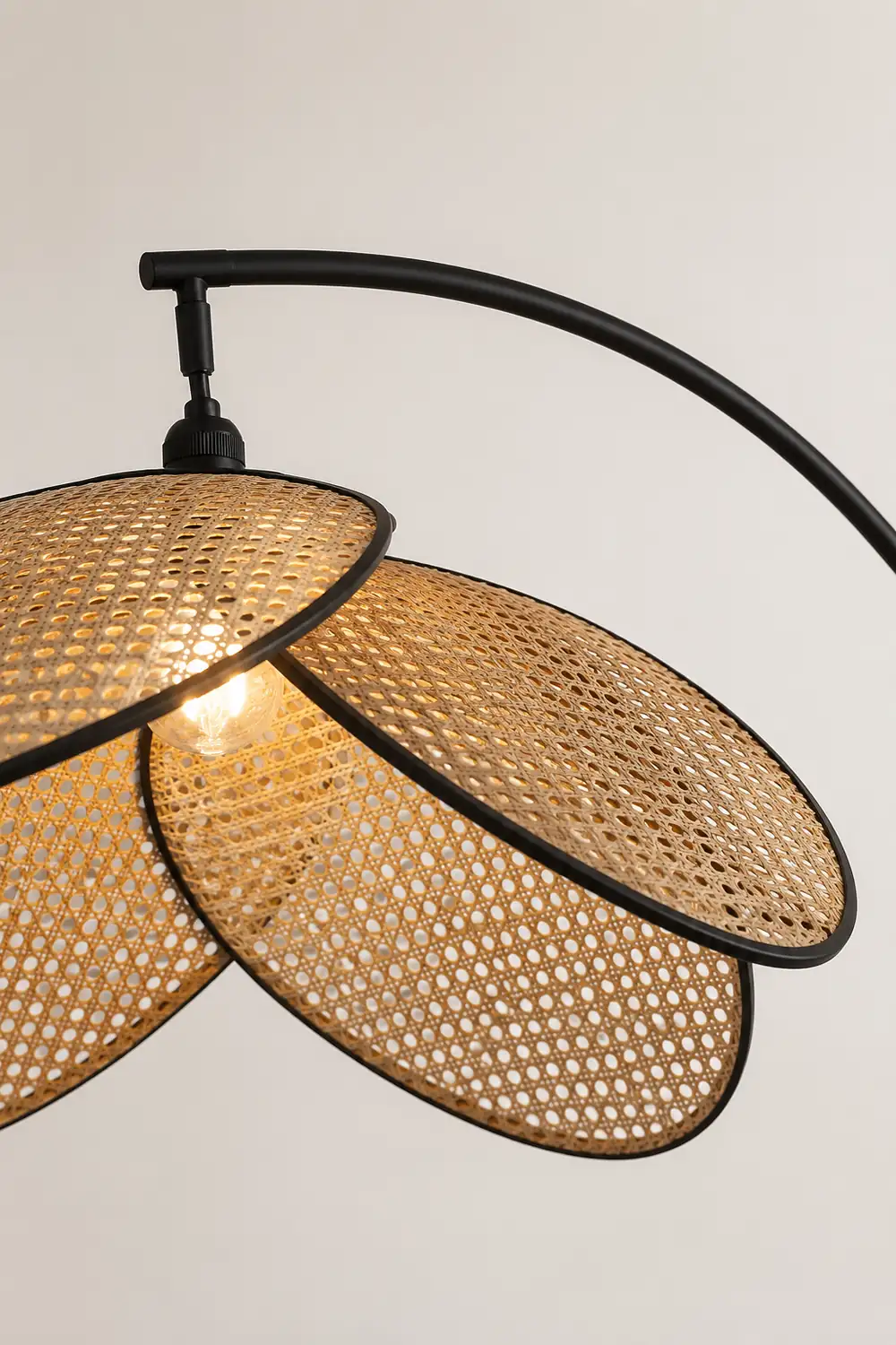 Ritta Stehlampe, Rattan & Weidengeflecht - Lumpaz