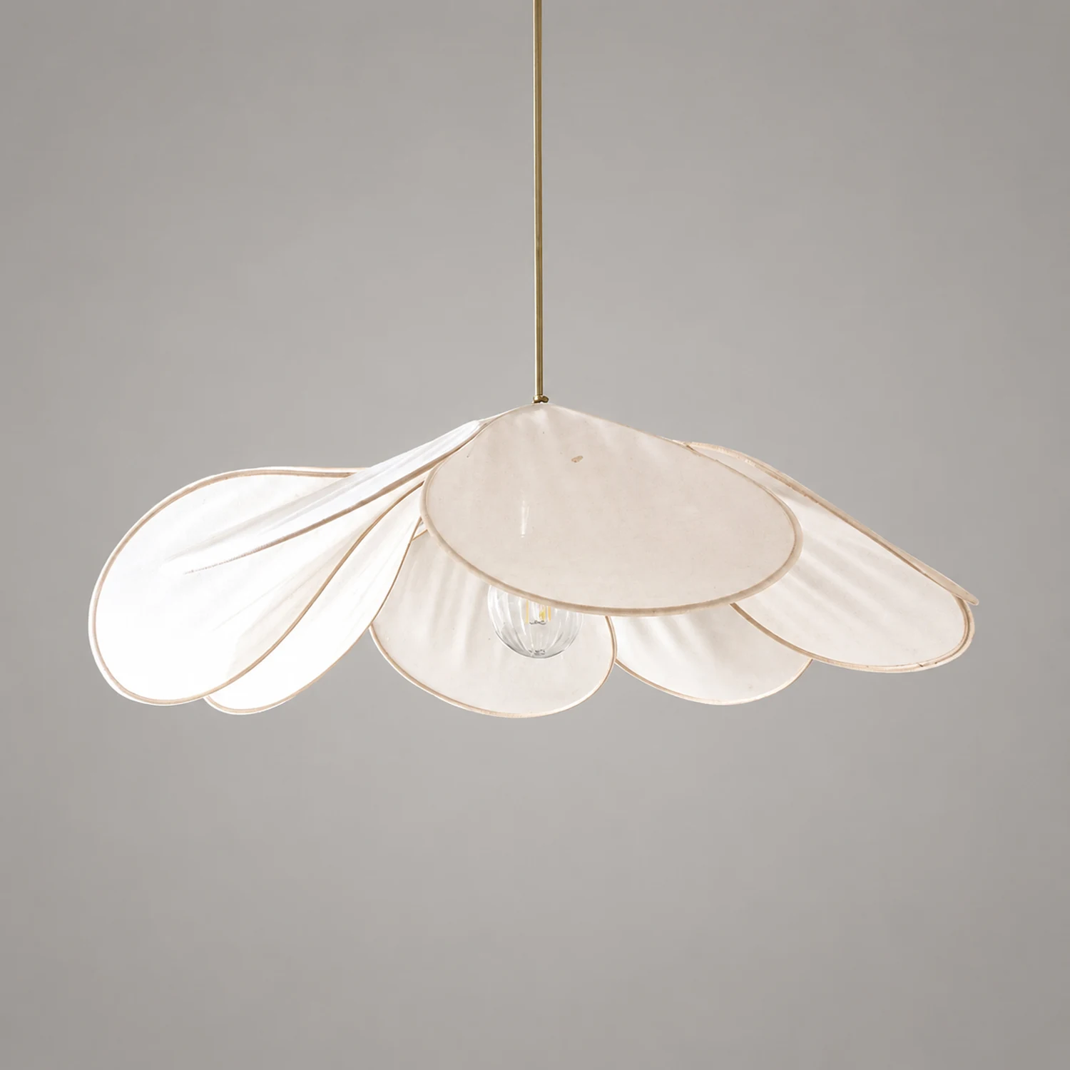 Renée Pendelleuchte 2 Farbe, Metall & Tücher, ∅50/60cm - Lumpaz