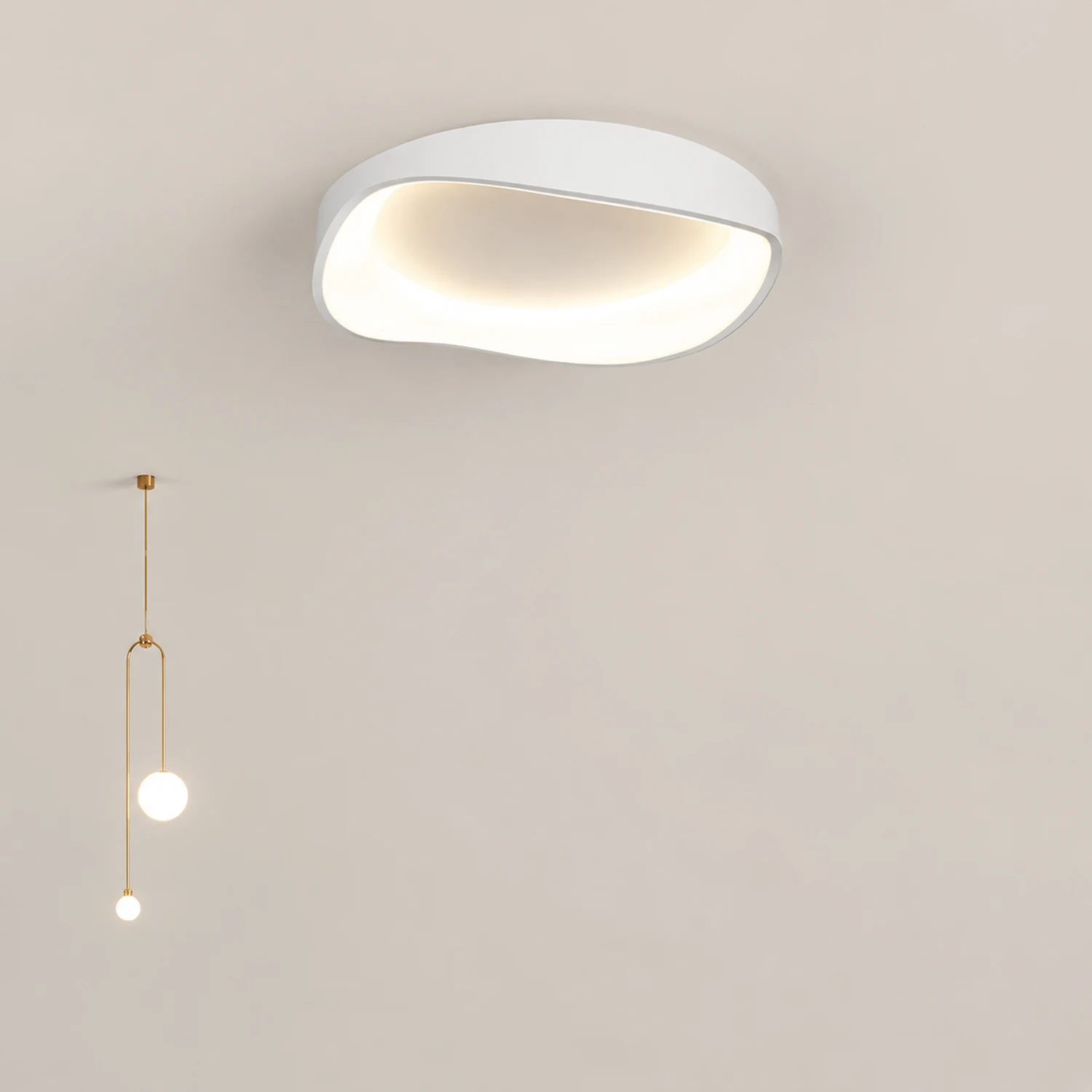 Arisha Deckenleuchte Farbtemperatur umschaltbar, Dia40/50/90/110cm - Lumpaz