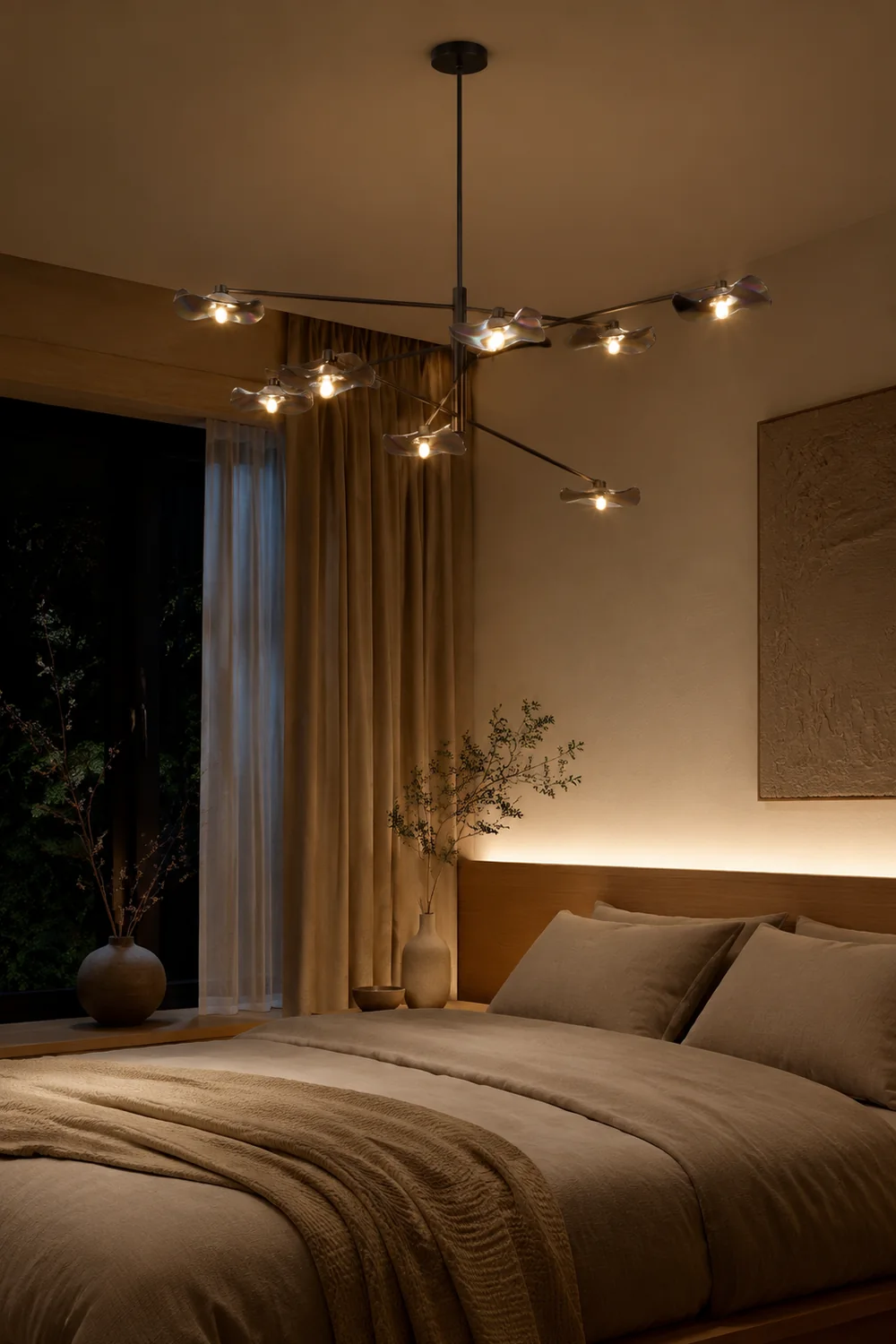 Carins Pendelleuchte 2 Farbe, 6/8 -flammig - Lumpaz