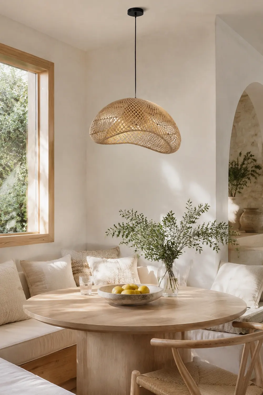 Muto Pendelleuchte, Rattan, ∅50/60/80cm - Lumpaz