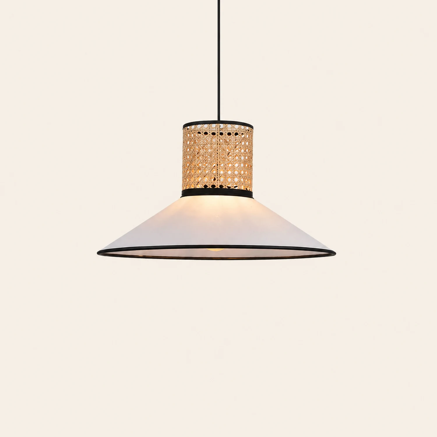 Ritta Pendelleuchte, Weiß, Durchmesser30/40/50cm - Lumpaz