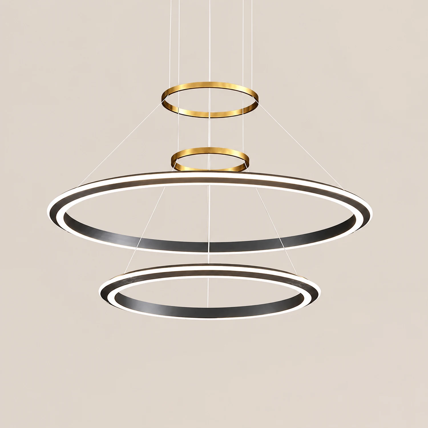 Arisha Pendelleuchte Fernbedienung Dimmbar, 1/2/3 Ring - Lumpaz