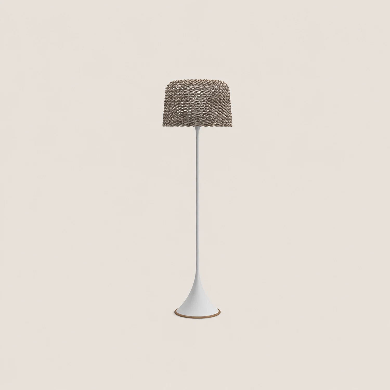 Ritta Wasserdichte Stehlampe für draußen 2 Farben, Rattan - Lumpaz