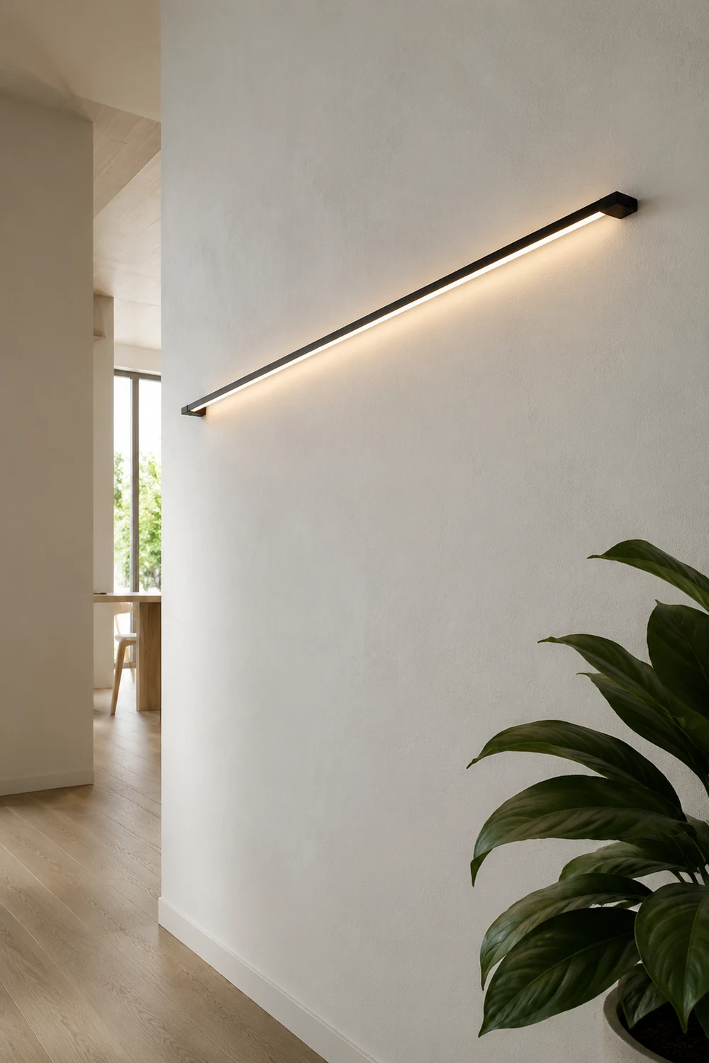 Edge Schlank Linear Wandlampe, 60/80/100/120/150/180/200CM - Lumpaz