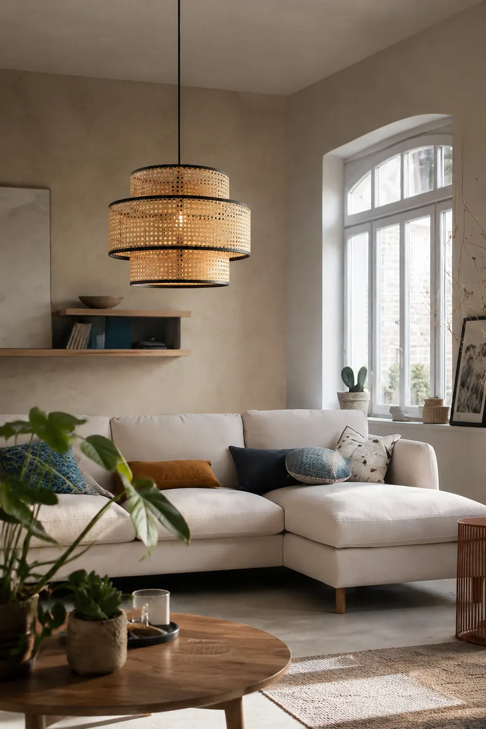 Ritta Pendelleuchte, dreilagig, ∅40/50/60cm - Lumpaz