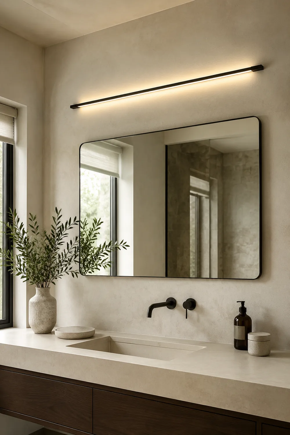 Edge Schlank Linear Wandlampe, 60/80/100/120/150/180/200CM - Lumpaz