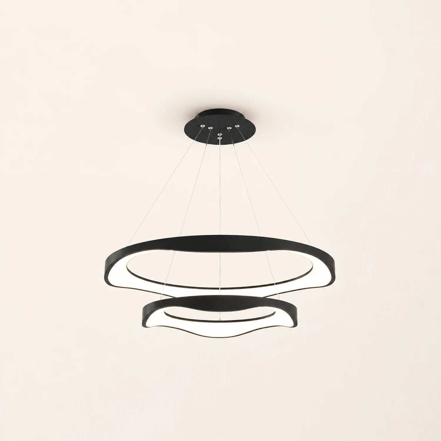 Arisha Pendelleuchte Farbtemperatur umschaltbar, 1/2/3 Ring - Lumpaz