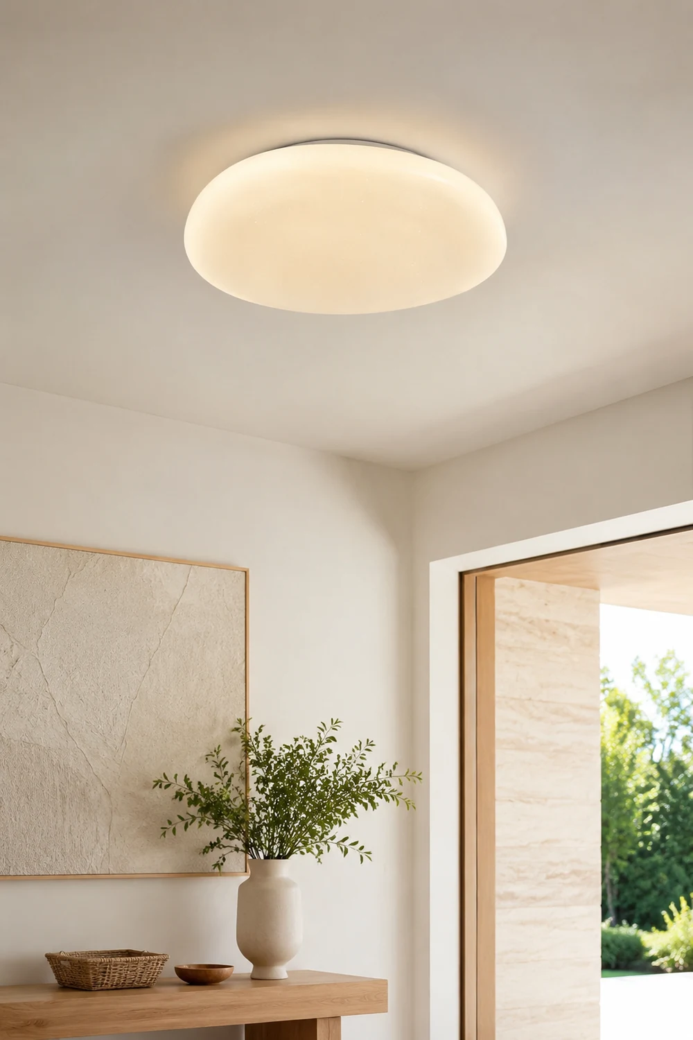 Quinn Flush Mount Deckenleuchte, Pebbles Form, ∅38/45/55cm - Lumpaz