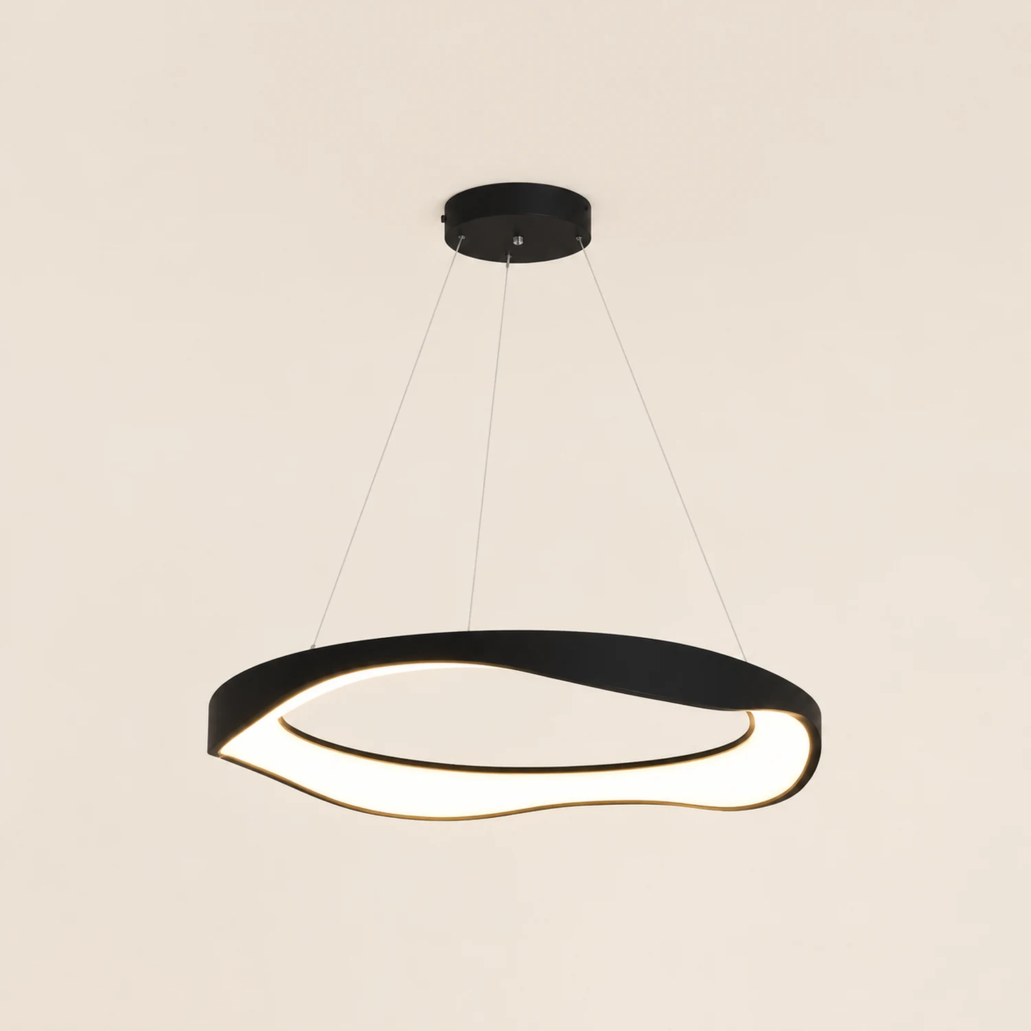 Arisha Pendelleuchte Farbtemperatur umschaltbar, 1/2/3 Ring - Lumpaz