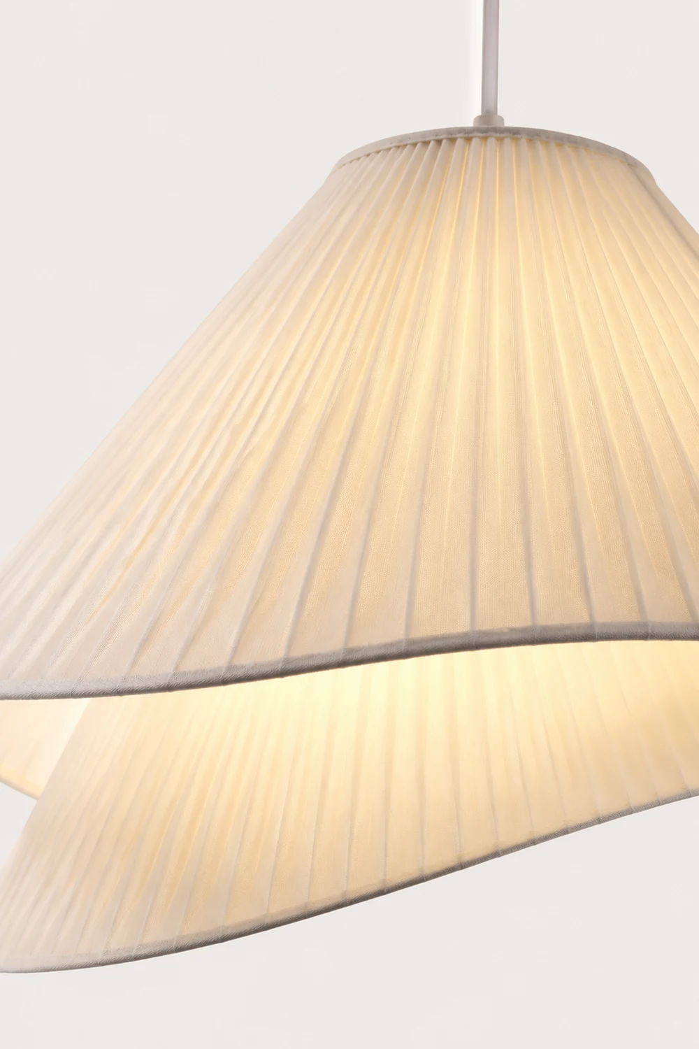 Renée Pendelleuchte, Stoff, ∅43/58CM - Lumpaz