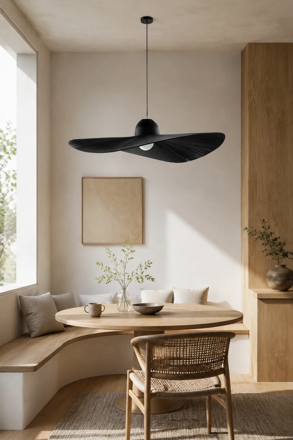 Renée Pendelleuchte 2 Farbe, Stoffe, ∅60/80cm - Lumpaz