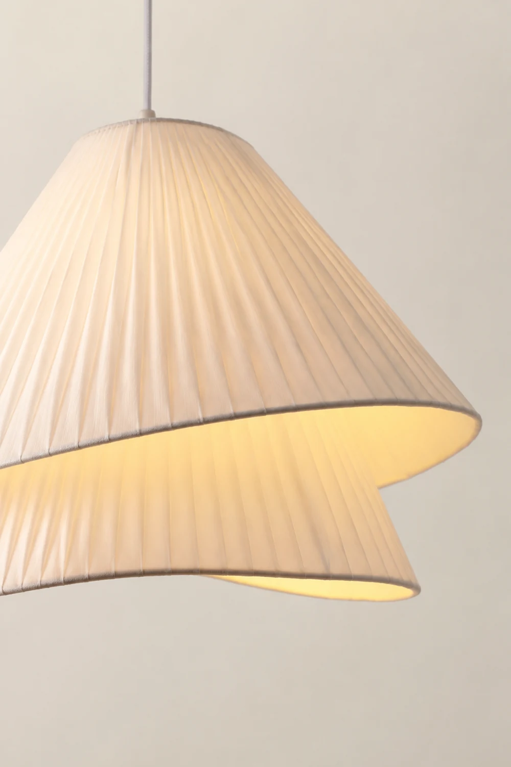 Renée Pendelleuchte, Stoff, ∅43/58CM - Lumpaz